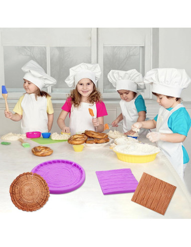 Moldes de Silicona Infovox para Corteza de Árbol - Juego de 2