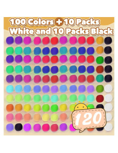 Arcilla Secada al Aire Wolwefa 120 Colores 1.13 kg con Herramientas 2