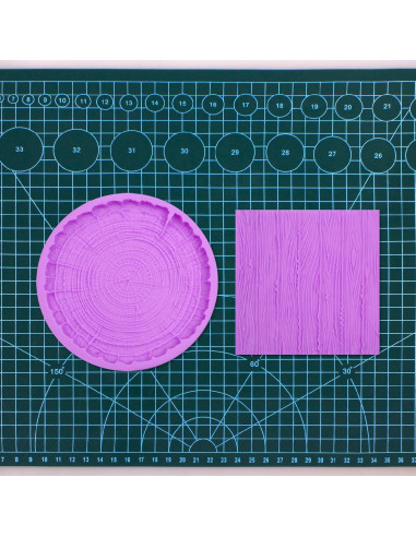 Moldes de Silicona Infovox para Corteza de Árbol - Juego de 2