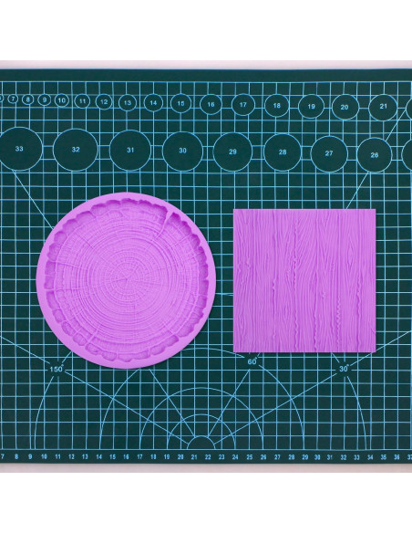 Moldes de Silicona Infovox para Corteza de Árbol - Juego de 2