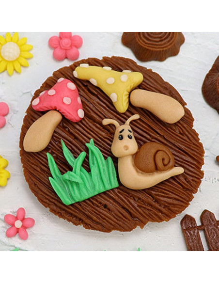 Moldes de Silicona Infovox para Corteza de Árbol - Juego de 2