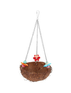 Nido de Pájaro Colgante Balacoo de Coco Natural 25.7cm 2