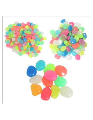 310 Piezas Piedras Brillantes en la Oscuridad Multicolor