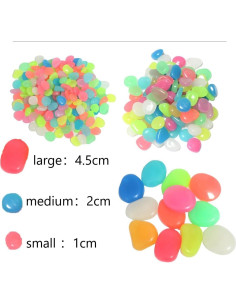 310 Piezas Piedras Brillantes en la Oscuridad Multicolor 2