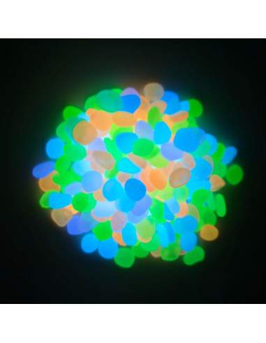 310 Piezas Piedras Brillantes en la Oscuridad Multicolor