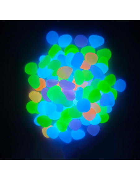 310 Piezas Piedras Brillantes en la Oscuridad Multicolor