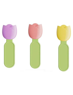 Paquete de 3 Elevadores de Asiento de Inodoro ReignSword Flor Verde