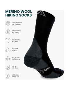Calcetines de lana Merino.tech unisex 9-12 para clima frío 2