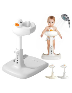 Soporte Ajustable para Bañera de Bebé Gris - Torre Antideslizante