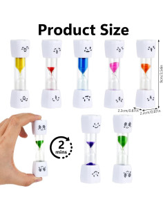 28 Relojes de Arena HOSTK 2 Minutos para Cepillado de Dientes 2