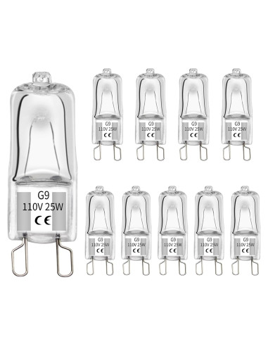 Bombillas de Calor G9 Abustle Pig 25W para Reptiles - 10 Unidades