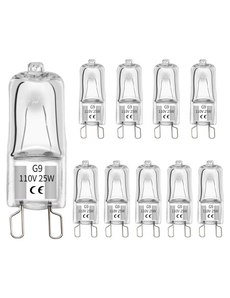 Bombillas de Calor G9 Abustle Pig 25W para Reptiles - 10 Unidades