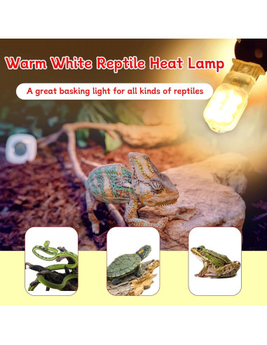 Bombillas de Calor G9 Abustle Pig 25W para Reptiles - 10 Unidades