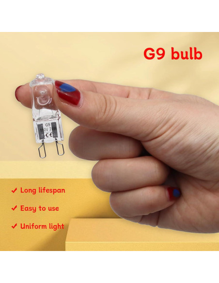 Bombillas de Calor G9 Abustle Pig 25W para Reptiles - 10 Unidades