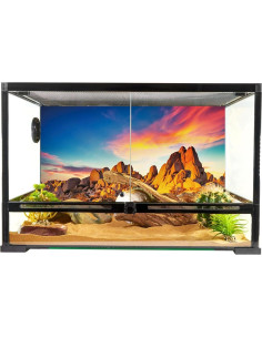 Fondo de Terrario para Reptiles YongFoto 91x46 cm Desierto Rocoso 2