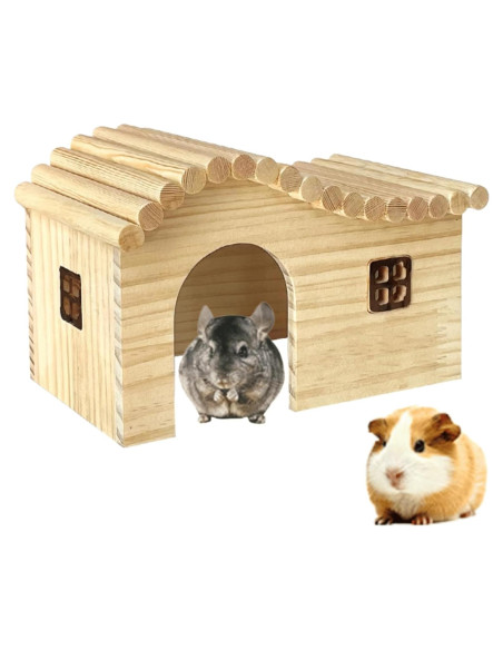 Casa de Madera para Cobaya Copfeu Pequeña 14x9x9 cm