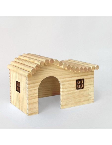 Casa de Madera para Cobaya Copfeu Pequeña 14x9x9 cm