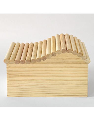 Casa de Madera para Cobaya Copfeu Pequeña 14x9x9 cm