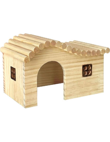 Casa de Madera para Cobaya Copfeu Pequeña 14x9x9 cm