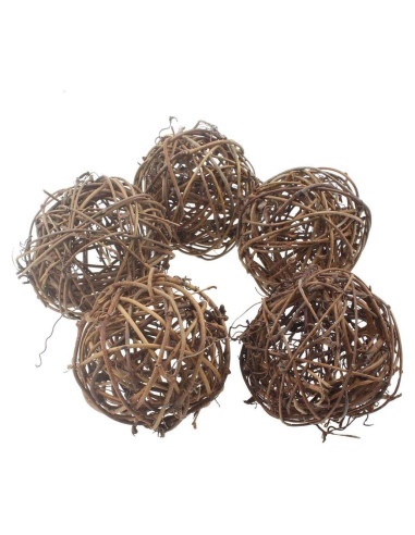 Juguetes Masticables para Mascotas KENSID 5 Pcs de Sauce Natural