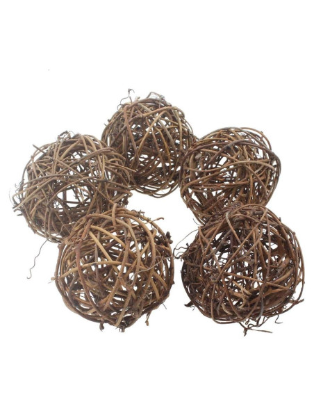 Juguetes Masticables para Mascotas KENSID 5 Pcs de Sauce Natural