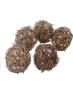 Juguetes Masticables para Mascotas KENSID 5 Pcs de Sauce Natural 2