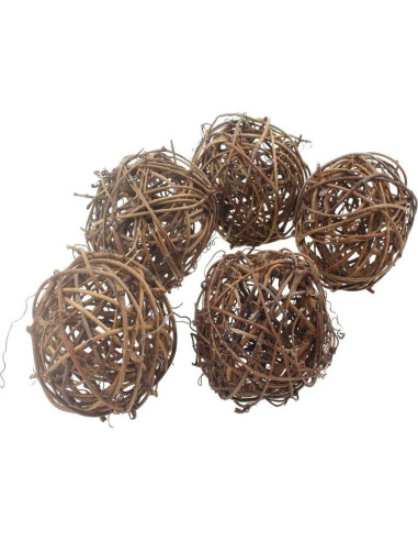 Juguetes Masticables para Mascotas KENSID 5 Pcs de Sauce Natural