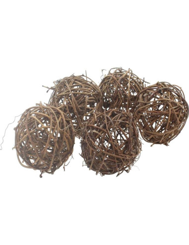 Juguetes Masticables para Mascotas KENSID 5 Pcs de Sauce Natural