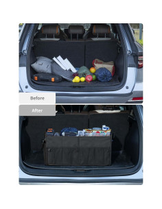 Organizador de Maletero para SUV Genérico 72L Plegable Negro 2