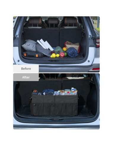 Organizador de Maletero para SUV Genérico 72L Plegable Negro