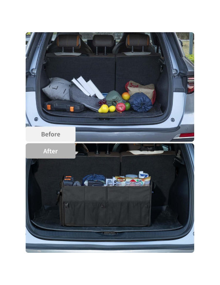 Organizador de Maletero para SUV Genérico 72L Plegable Negro