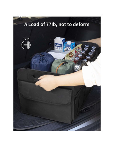 Organizador de Maletero para SUV Genérico 72L Plegable Negro
