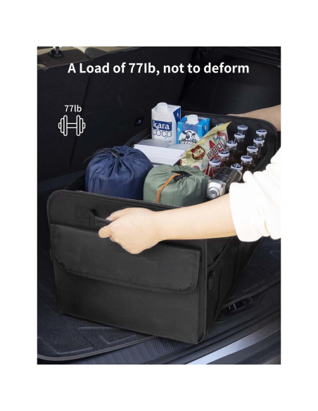 Organizador de Maletero para SUV Genérico 72L Plegable Negro
