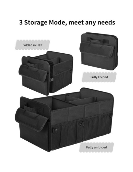 Organizador de Maletero para SUV Genérico 72L Plegable Negro