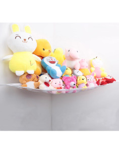 Hamaca de Almacenamiento para Animales de Peluche Powkoo 80x60 cm 2