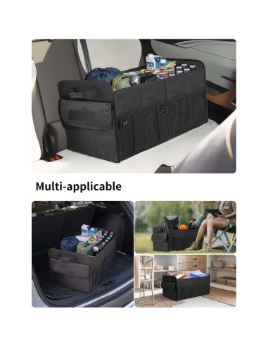 Organizador de Maletero para SUV Genérico 72L Plegable Negro