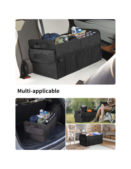 Organizador de Maletero para SUV Genérico 72L Plegable Negro