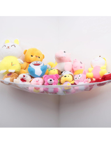 Hamaca de Almacenamiento para Animales de Peluche Powkoo 80x60 cm