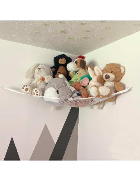 Hamaca de Almacenamiento para Animales de Peluche Powkoo 80x60 cm