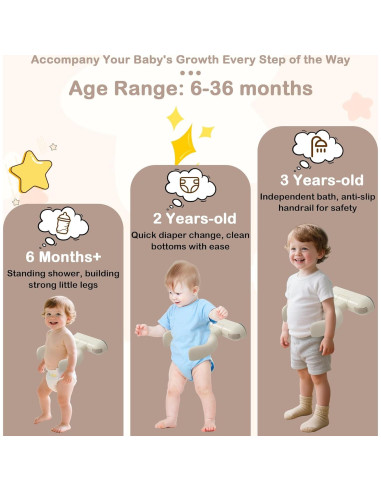 Soporte de Ducha para Bebé Ajustable Pulpo Bonito 1.80 kg