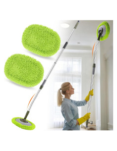 Mop de Pared Hompoem 71" Extensible Verde - Limpiador Multiusos