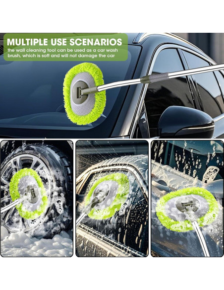 Mop de Pared Hompoem 71" Extensible Verde - Limpiador Multiusos