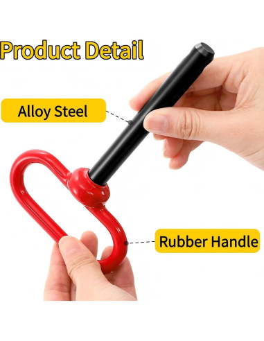 Paquete de 4 pines de remolque Mezchi 1.27 cm x 9.21 cm