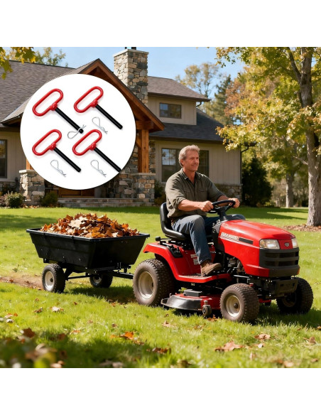 Paquete de 4 pines de remolque Mezchi 1.27 cm x 9.21 cm