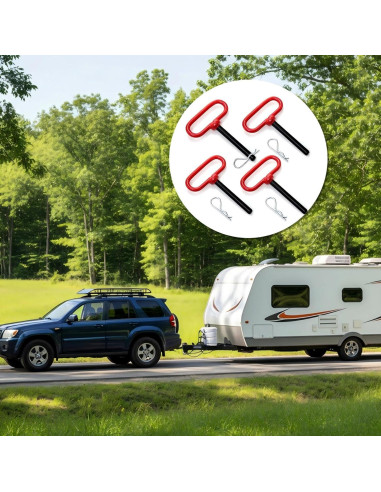 Paquete de 4 pines de remolque Mezchi 1.27 cm x 9.21 cm