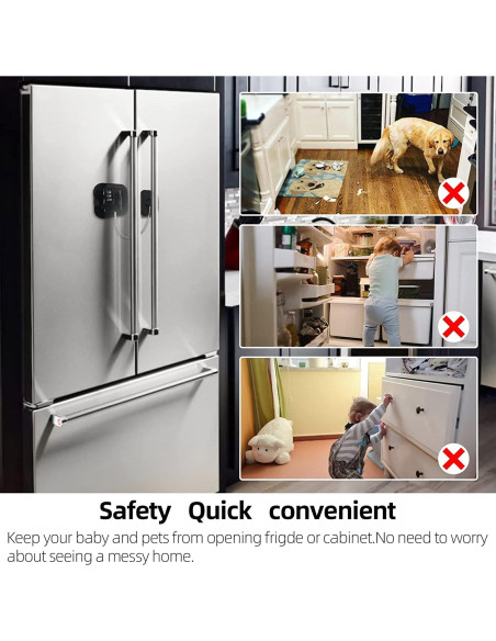 Cerradura de Refrigerador con Combinación Código YX1AQS Negra