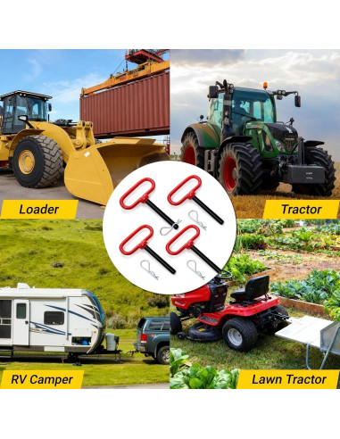 Paquete de 4 pines de remolque Mezchi 1.27 cm x 9.21 cm