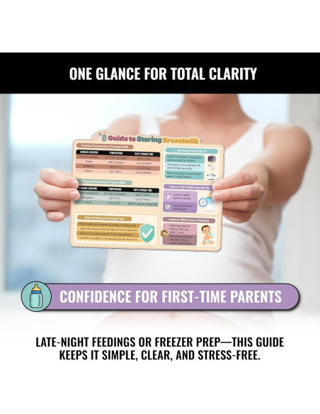 Imán Guía de Almacenamiento de Leche Materna Sunsella 21.6x27.9cm