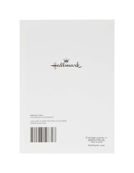 Tarjeta de Baby Shower Hallmark Elefante Rosa 12.7x18.3cm