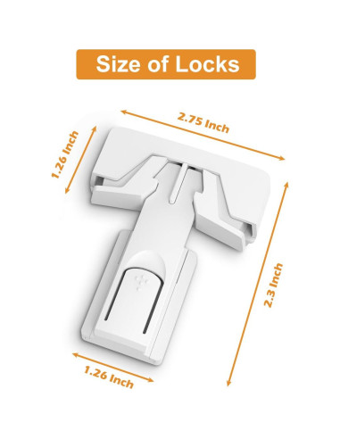 Cerraduras de Refrigerador para Niños KongNai - 2 Pack